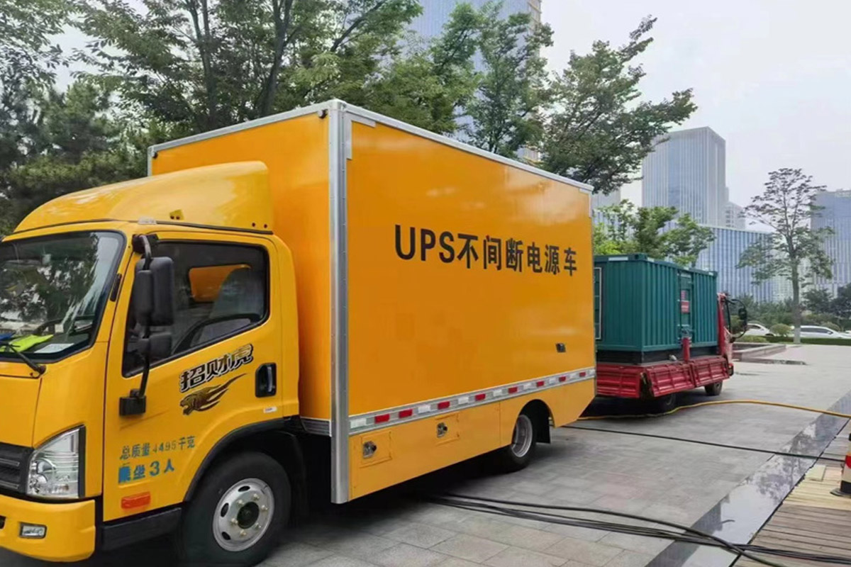 南宝镇发电机租赁施工现场
